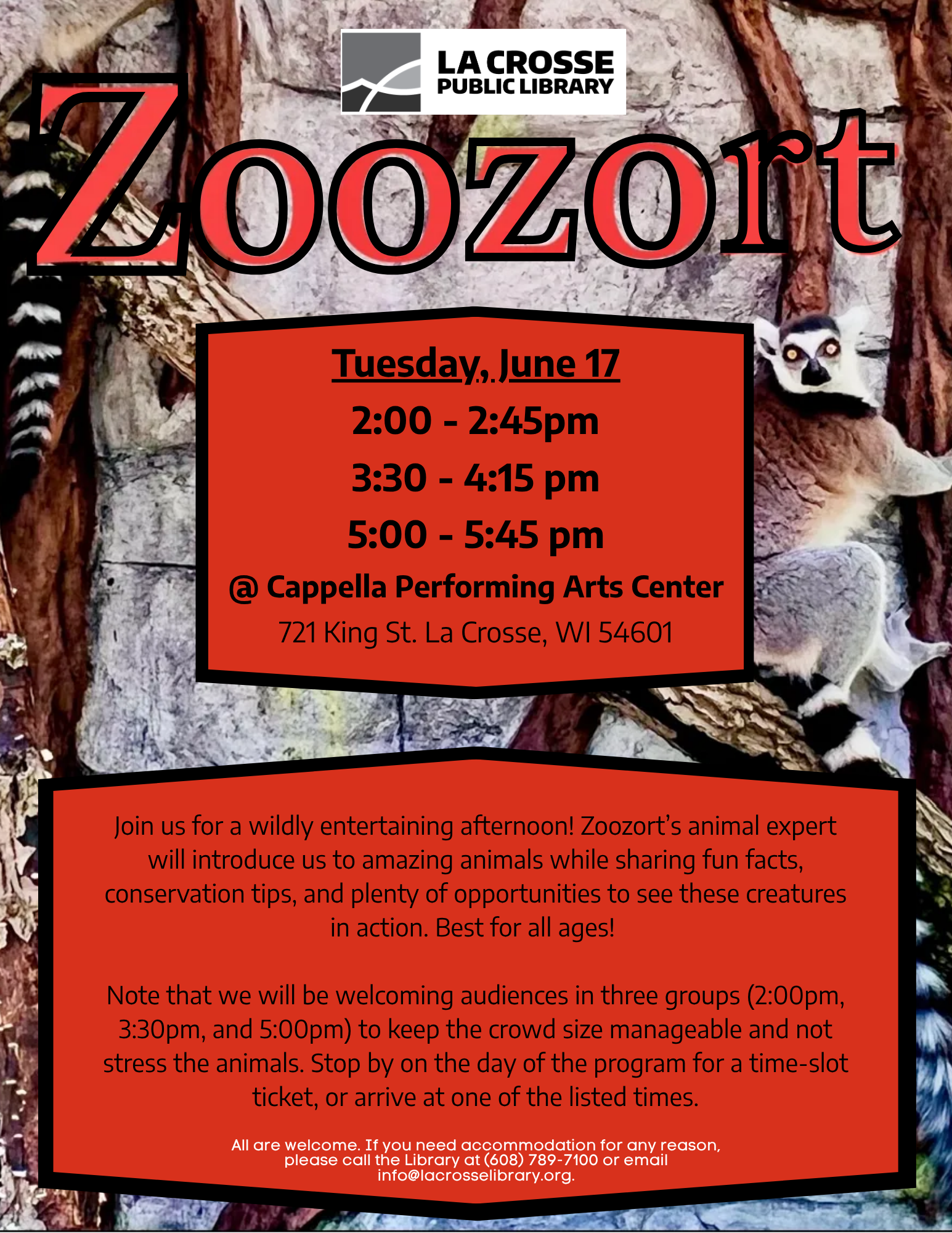 ZooZort | La Crosse Public Library